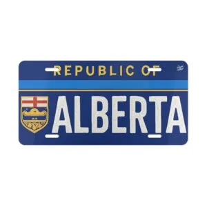 Republic of Alberta Vanity License Plate – Bold, Patriotic, and Independent
