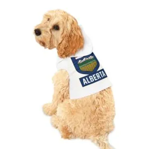 Alberta Flag Dog Hoodie – Canadian Pet Pride Wear