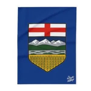 Fleece Blanket - Free and Independent Alberta Statement Design