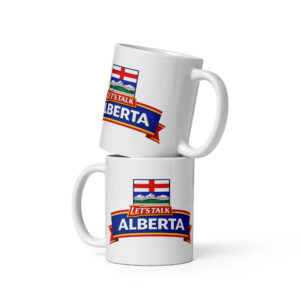 White glossy mug